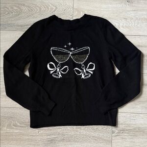 LOFT Black Knit Sweater Women's size S